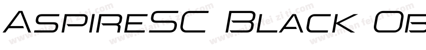 AspireSC Black Oblique Regular字体转换